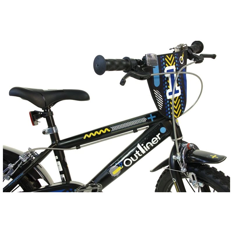 Bērnu velosipēds Outliner 416U. melna-sarkana. 16