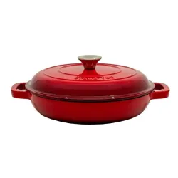 Pan grill with lid grand feu red d27cm