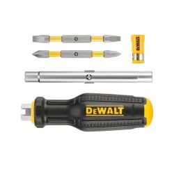 DeWALT Rokas skrūvgriezis ar maināmiem uzgaļiem ,PH1,PH2,SL5, SL6.5,