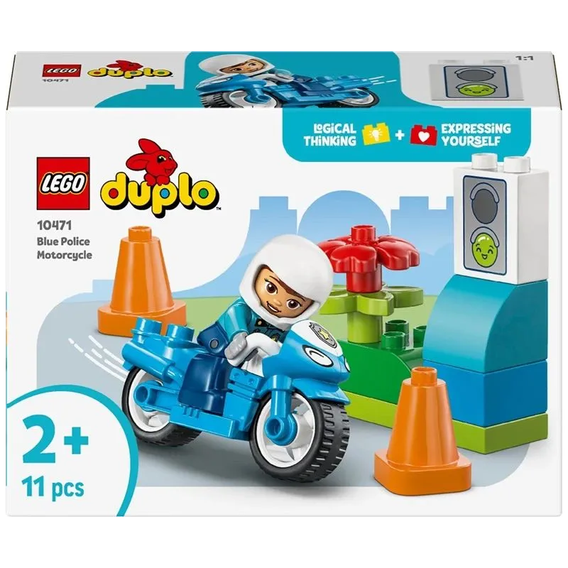Konstruktors LEGO DUPLO policijas motocikls 10471. 11 gab.