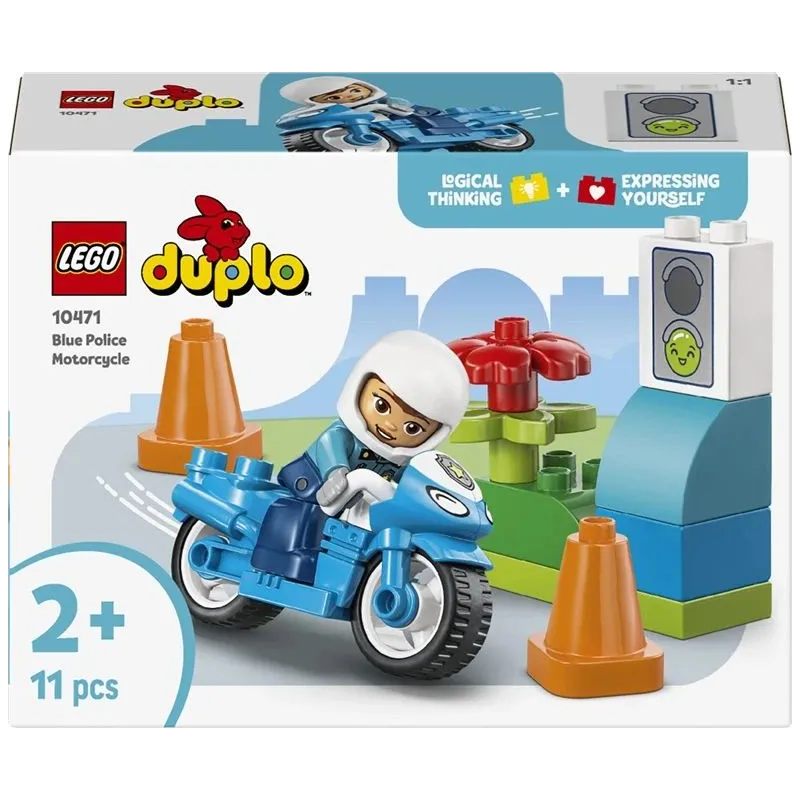 Konstruktors LEGO DUPLO policijas motocikls 10471. 11 gab.