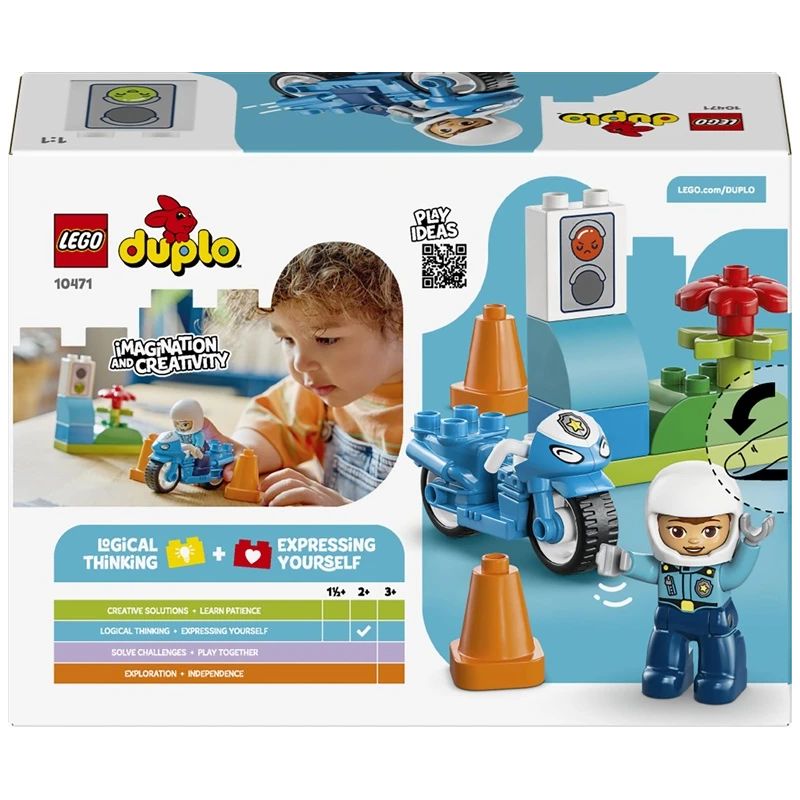 Konstr lego blue police motorcycle 10471