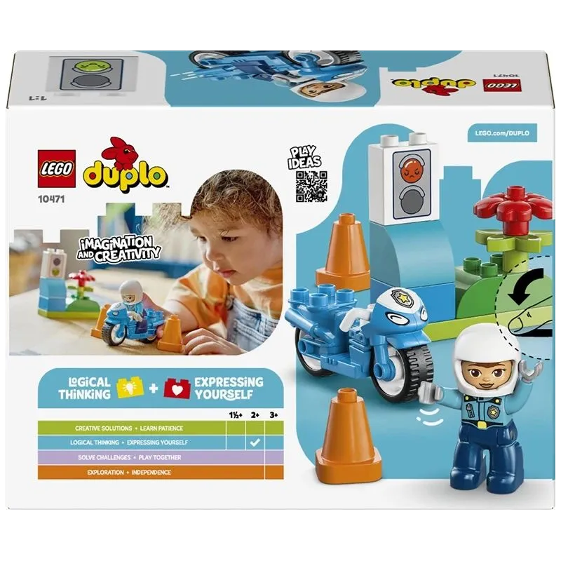 Konstruktorius LEGO DUPLO policijos motociklas 10471.11vnt