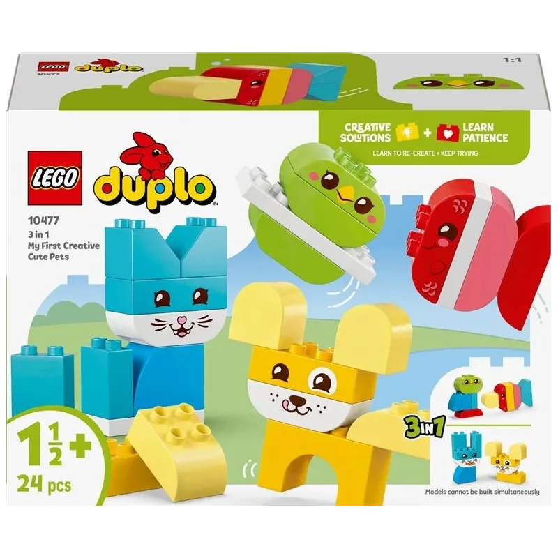 LEGO DUPLO '3 in 1' dzīvnieku konstruktors 10477. 24 gab.