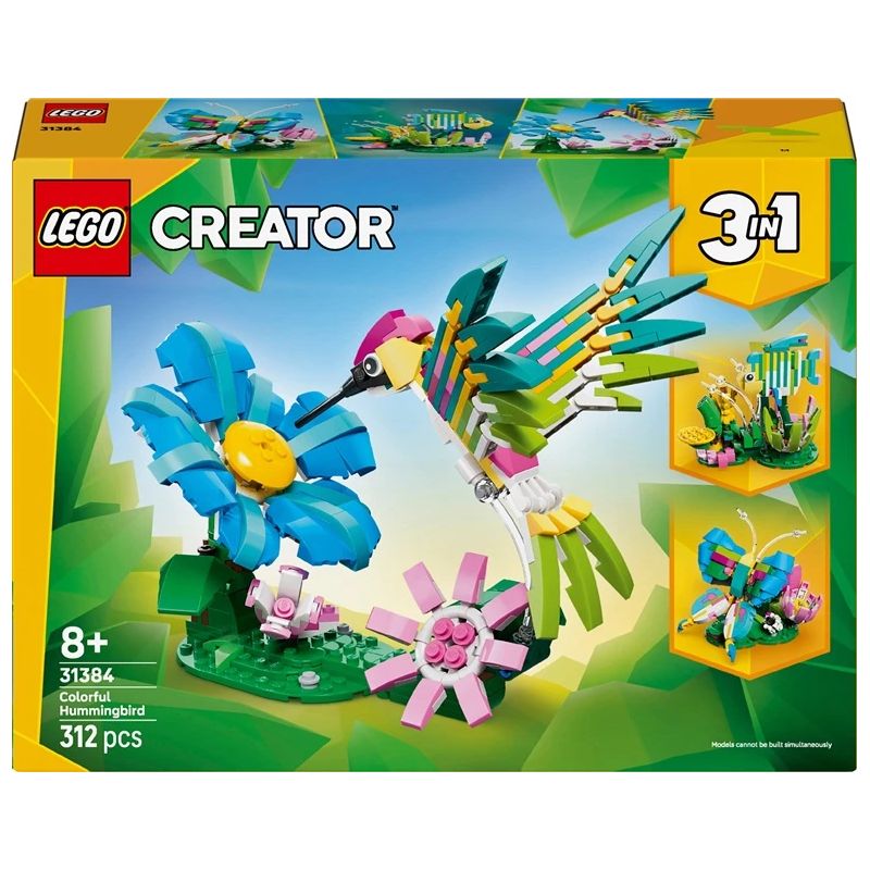 LEGO Creator 3in1 kolibri konstruktors 31384. 312 gab.