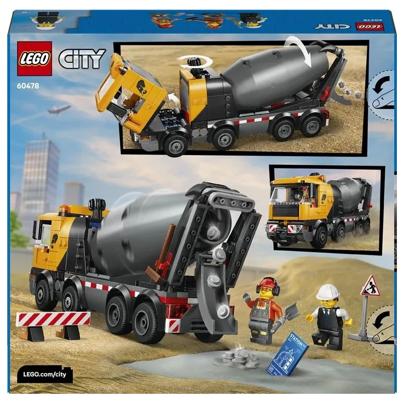 LEGO City Betona maisītājs 60478. 371 gab.