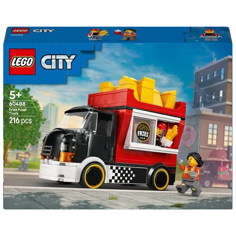 LEGO City frī kartupeļu furgons 60488. 216 gab.