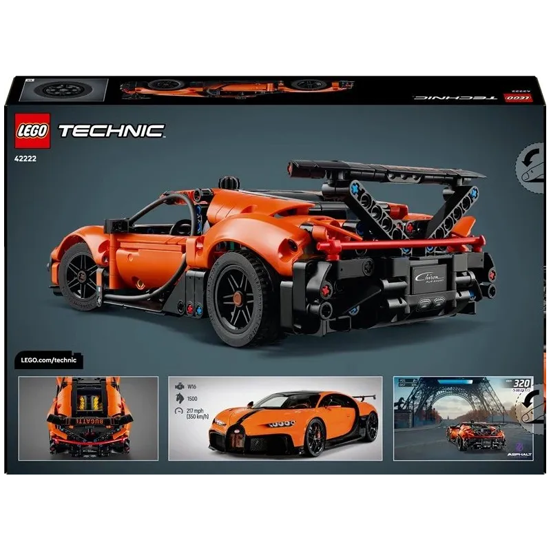 Constr lego bugatti chiro hyper car42222