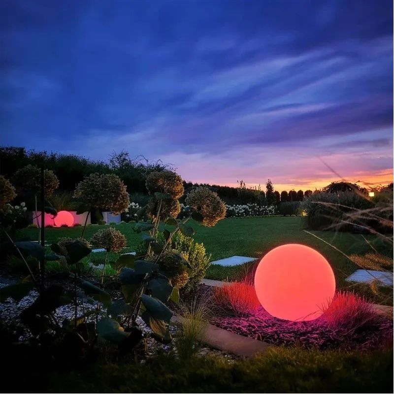 Āra lampa Globo 10W E27 IP44 D40+RGB LEMP