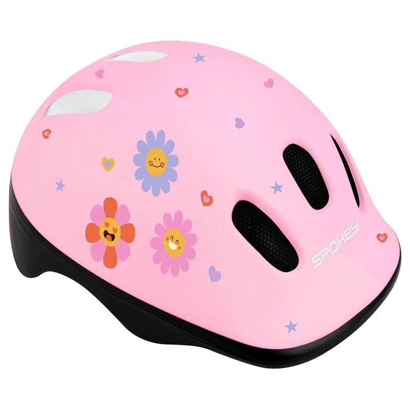 Ķivere bērniem Spokey Fun. melna-rozā. 52-56 cm