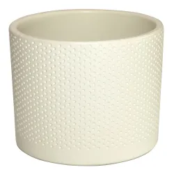 Цветочный горшок Domoletti, керамика, белый-бежевый