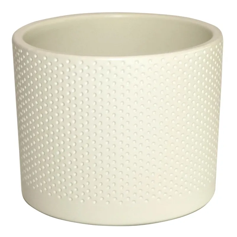Цветочный горшок Domoletti, керамика, белый-бежевый