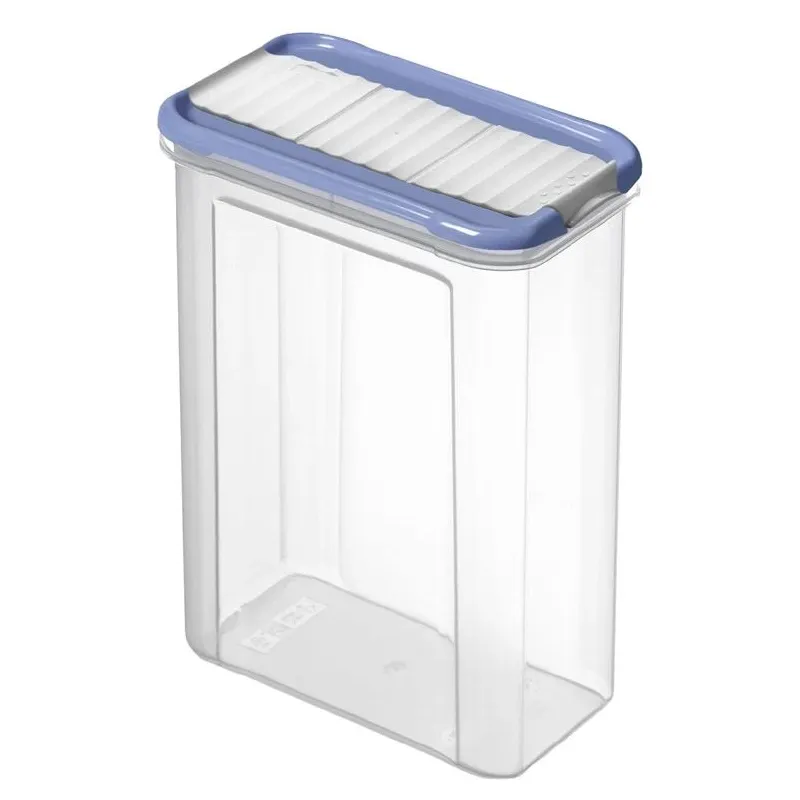 Birių produktų indas. 1.5 l. skaidri-mėlyna