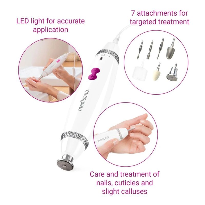 Medisana MP 840 Manicure-Pedicure device ,incl. 7 attachments,