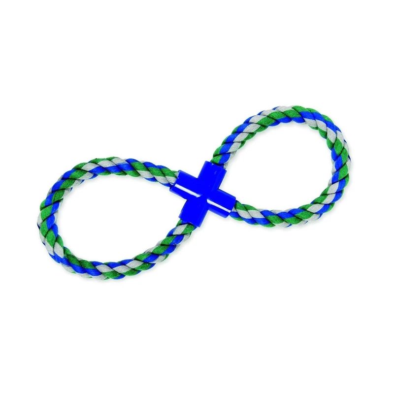 Flossyrope 8-ring blue-grn 36