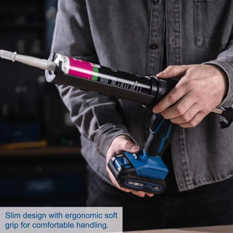 Akumuliatorinis silikono pistoletas C-SEG310-X – SET S, Scheppach
