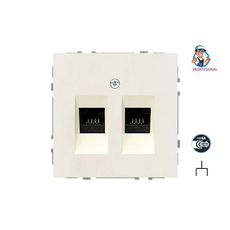 Datora ligzda LIREGUS MODERN. 2vt.. mat. smilšu krāsā