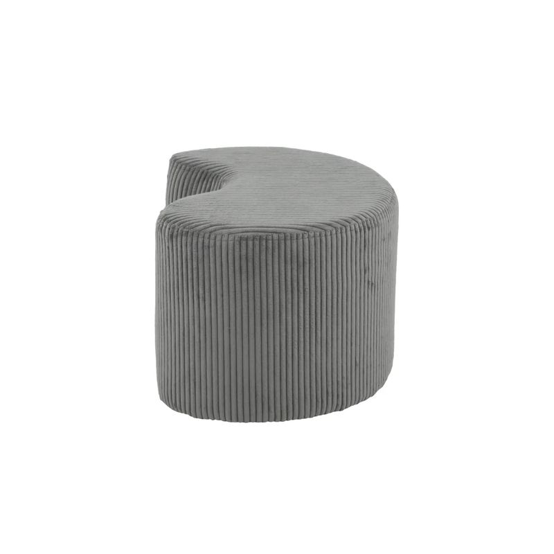 Pufs Domoletti 53000009207, pelēka-tumši pelēks, 44 cm x 55 cm x 36 cm