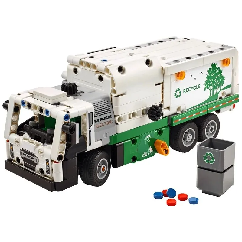Konstruktorius LEGO Technic Šiukšliavežė „Mack LR Electric“