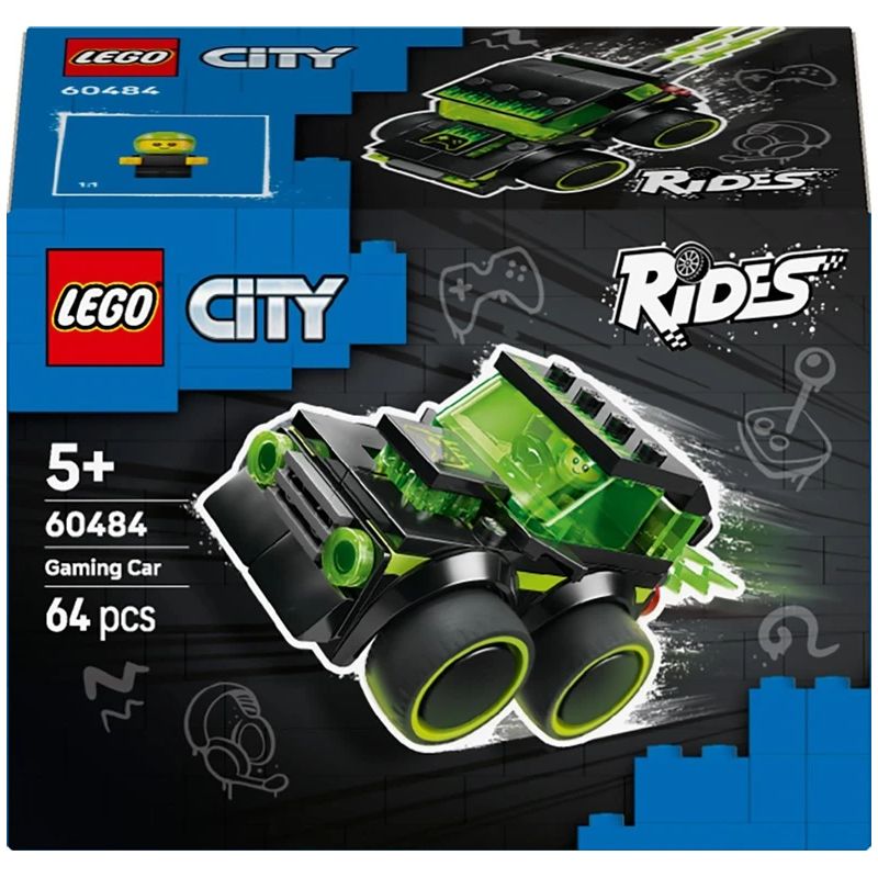 LEGO City sacīkšu automašīnas konstruktors 60484. 64 gab.