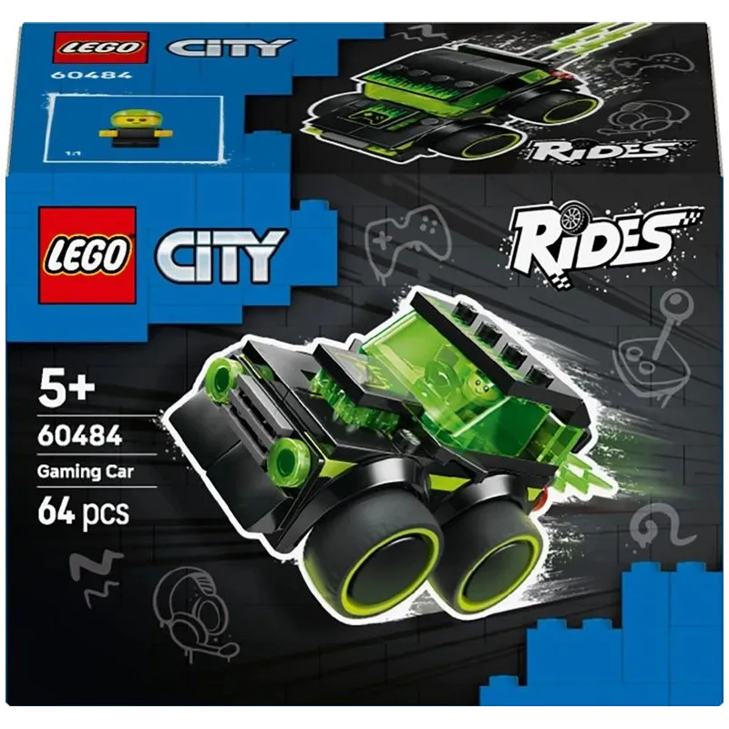 LEGO City sacīkšu automašīnas konstruktors 60484. 64 gab.