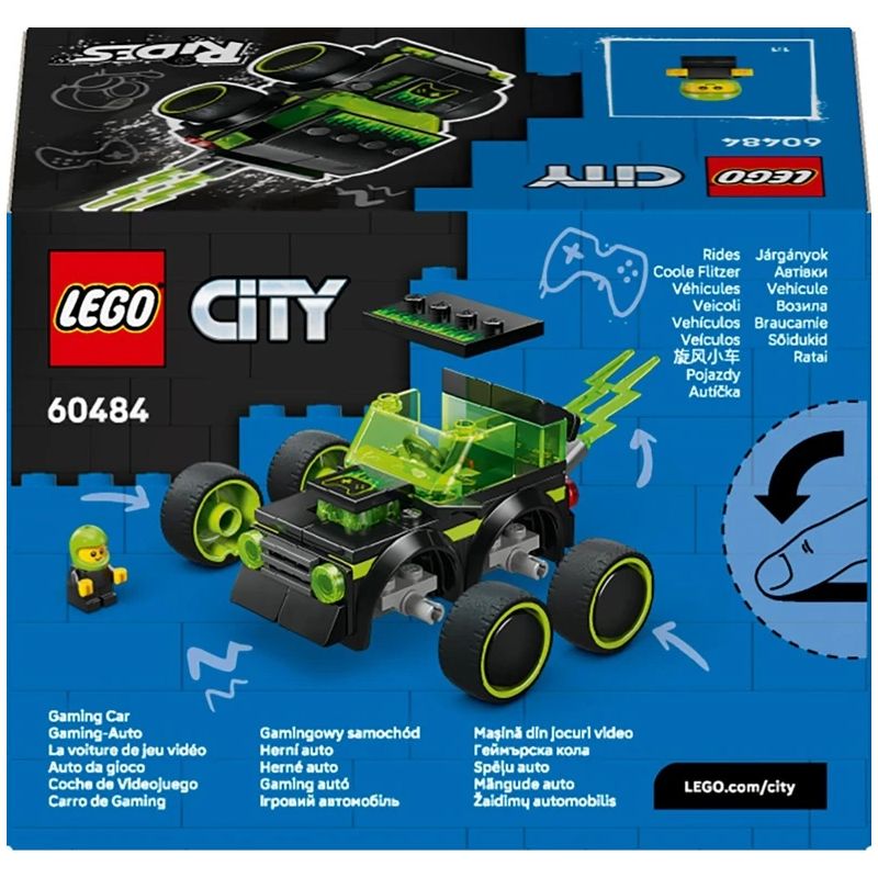 Constr lego rides gaming race car 60484