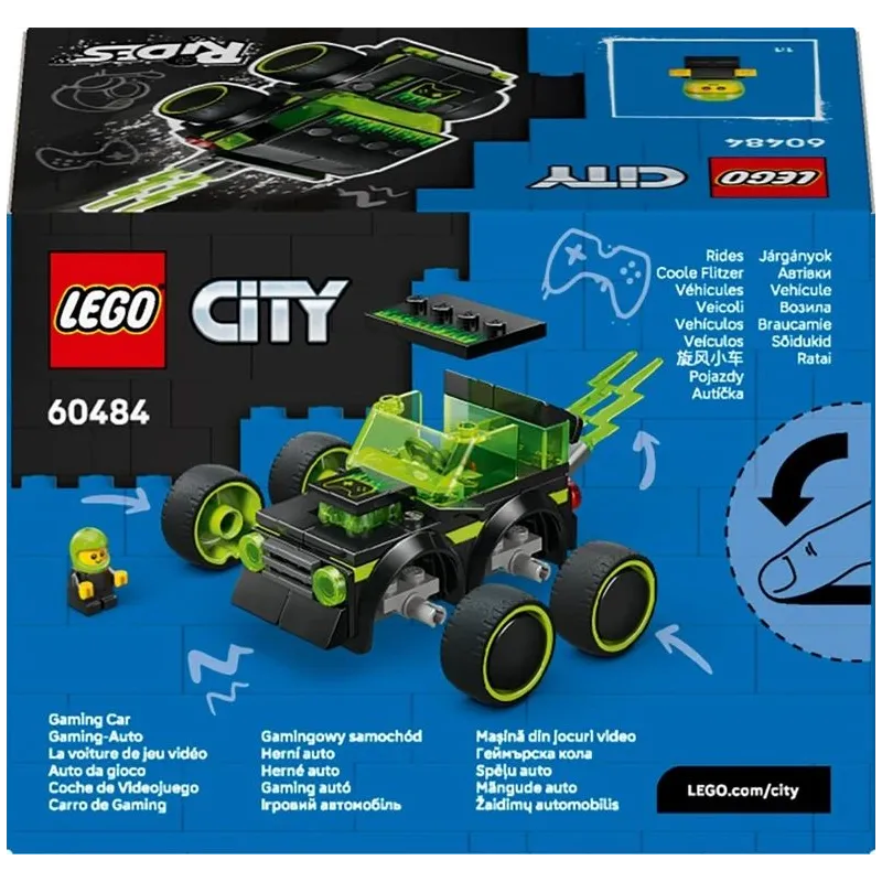 LEGO City sacīkšu automašīnas konstruktors 60484. 64 gab.