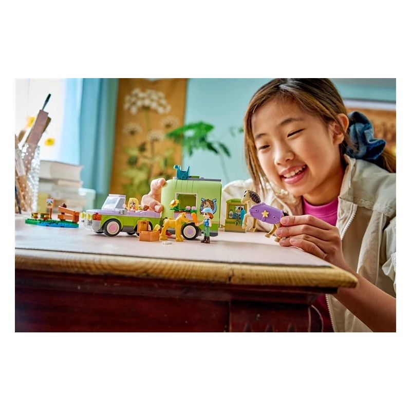 Constr lego horse&baby foal trailer42695