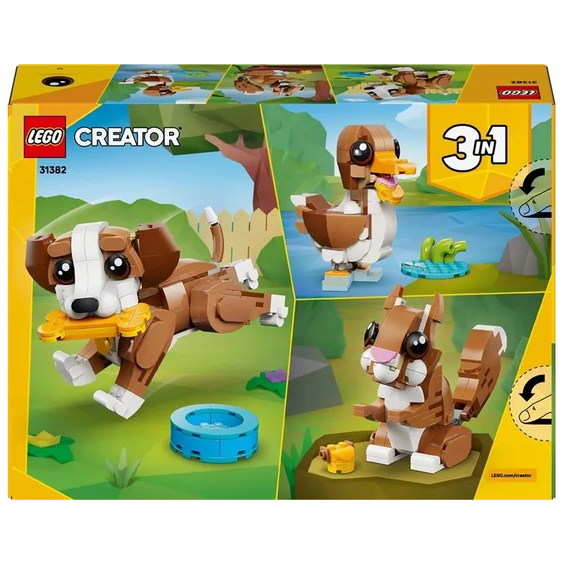 Konstruktorius LEGO Creator 3in1 šuniukas 31382. 336 vnt.
