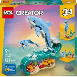 LEGO Creator 3in1 delfīni 31385. 542 gab.