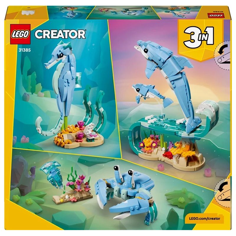LEGO Creator 3in1 delfīni 31385. 542 gab.