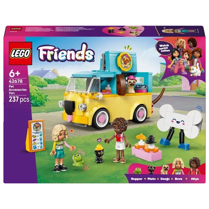 Konstruktors LEGO Friends Mājdzīvnieku busiņš 42678. 237gab