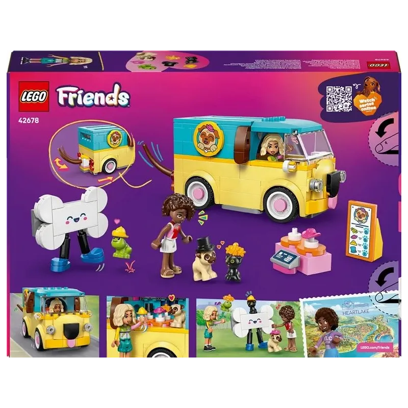 Konstruktors LEGO Friends Mājdzīvnieku busiņš 42678. 237gab