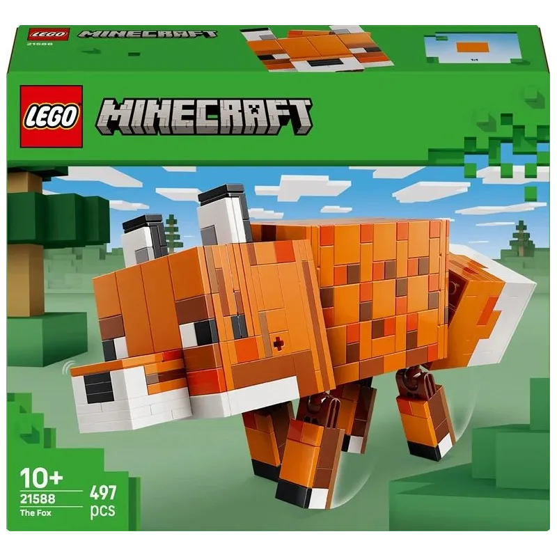 Konstruktors LEGO Minecraft The Fox 21588. 497 gab.