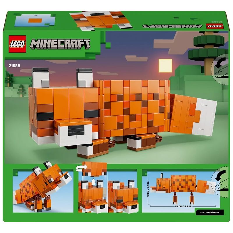 Konstruktors LEGO Minecraft The Fox 21588. 497 gab.