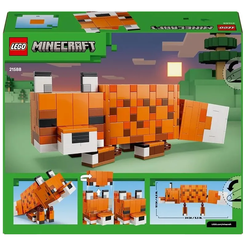 Konstruktorius LEGO Minecraft The Fox 21588. 497 vnt.