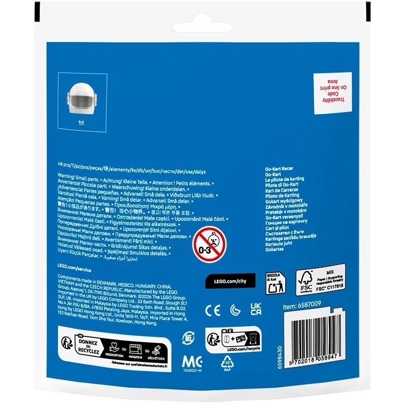 Konstruktors LEGO Racer 30719. 48 gab.