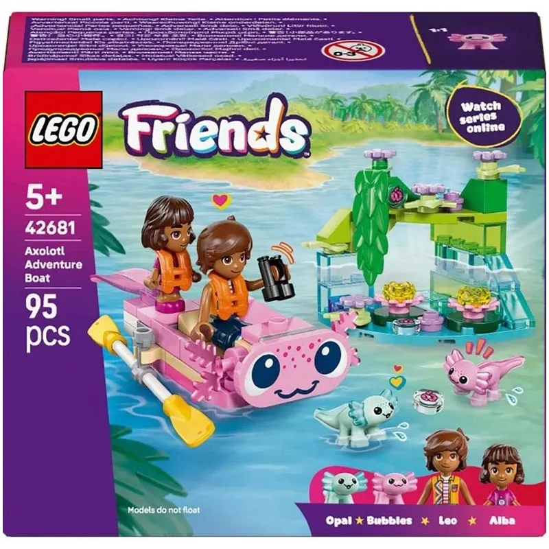 Konstruktors LEGO Friends laiva – aksolotls 42681. 95gab.
