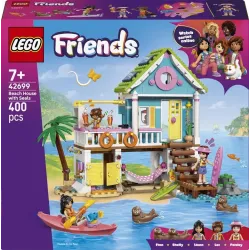 Constr lego beach house with seals 42699