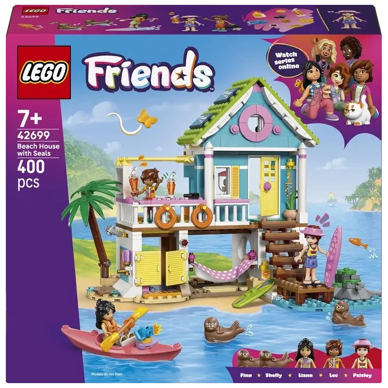 Konstr lego beach house with seals 42699