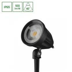 Įsmeigiamas lauko šviestuvas 6W. LED. 3K. 600lm. IP65.juodas