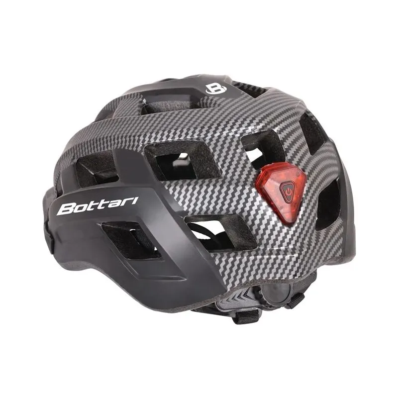 Dviratininkų šalmas Bottari 94004GB. juodas-pilkas. L-XL