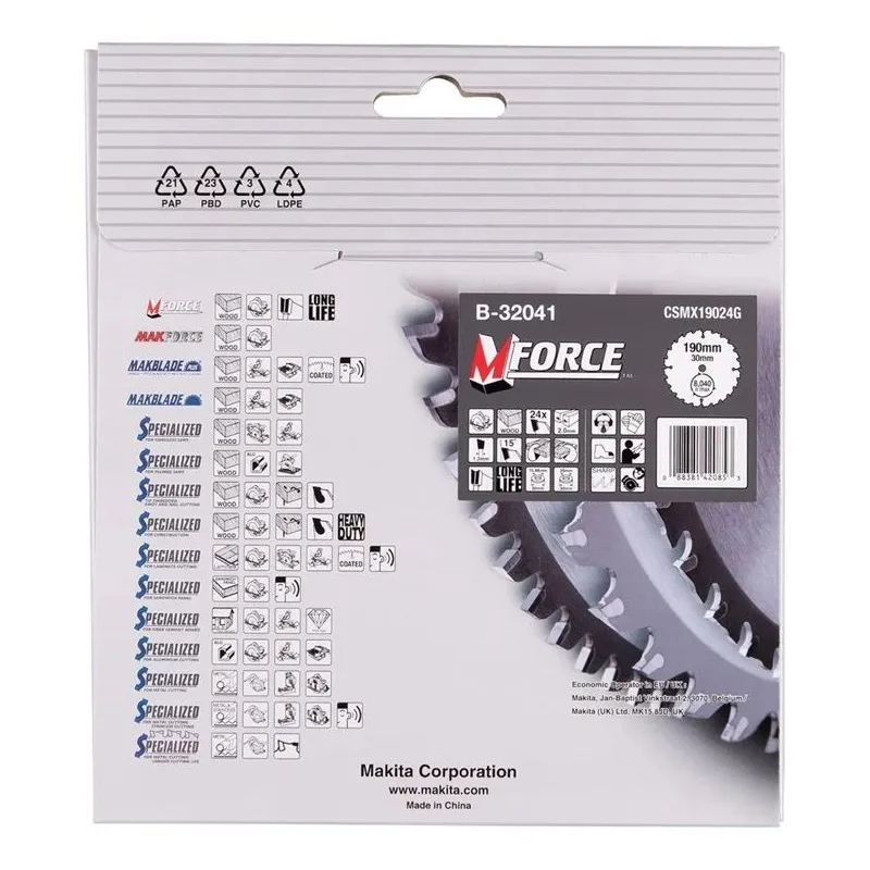 Ripa koka zāģēšanas 190x30mm b-32041