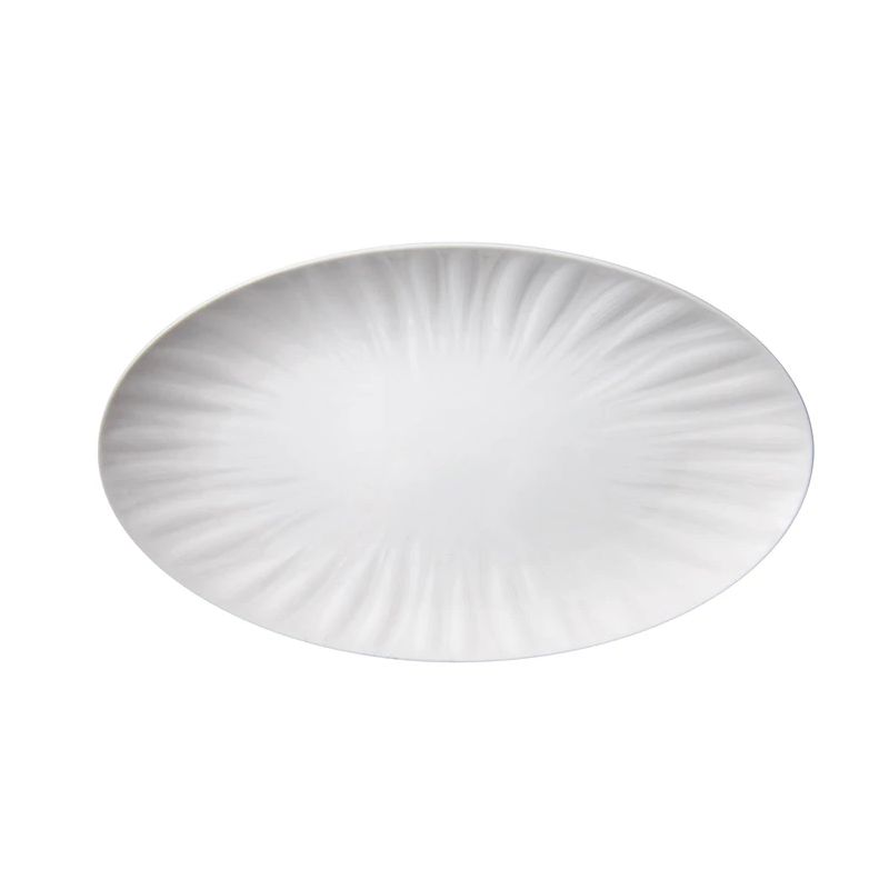 Serveerimistaldrik Domoletti JX265-A003-01, 25 cm x 25 cm x 2.5 cm, DIA 25 cm, valge v., portselan
