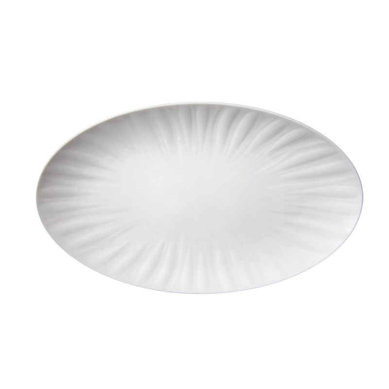 Serveerimistaldrik Domoletti JX265-A003-01, 25 cm x 25 cm x 2.5 cm, DIA 25 cm, valge v., portselan