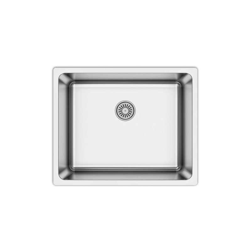 Virtuves izlietne Domoletti, 54 cm x 44 cm x 20 cm, nerūsējošā tērauda