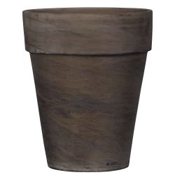 Lillepott Domoletti Basalt T-143-025-11-P, keraamiline, tumepruun v.