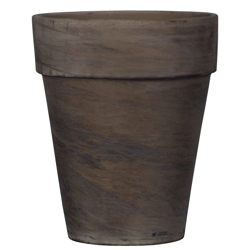 Lillepott Domoletti Basalt T-143-025-11-P, keraamiline, tumepruun v.