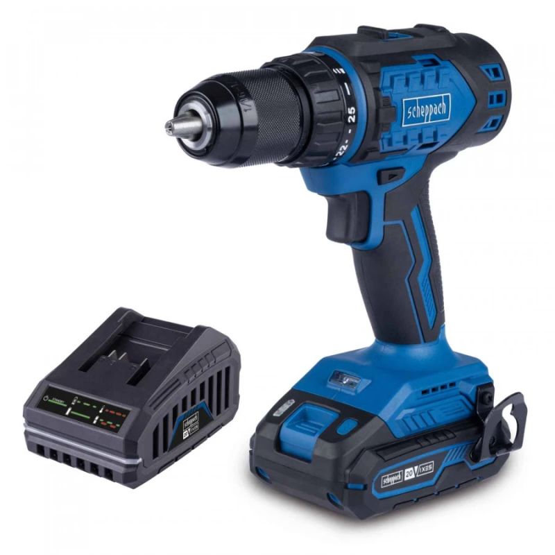 Cordless drill BC-DD60-X, set S ,2Ah + charger,, Scheppach