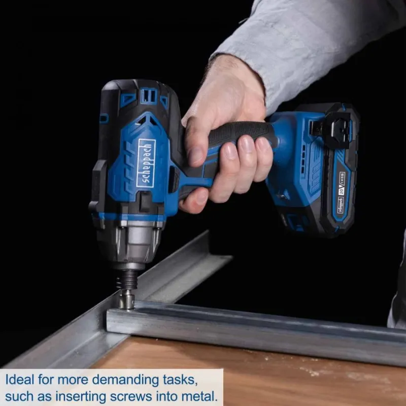 Akumuliatorinis smūginis suktuvas C-ID180-X 20V, set S ,2Ah + charger,, Scheppach